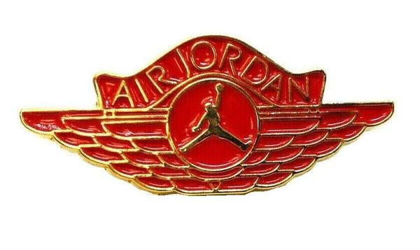 Red & Gold Air Jordan Jumpman Wing Logo Lapel Pin