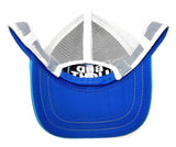 Bud Light Beer Patch Logo Blue & White Mesh Trucker Curved Bill Adjustable Snapback Hat