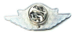 Black & Silver Air Jordan Jumpman Wing Logo Lapel Pin