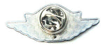 Black & Silver Air Jordan Jumpman Wing Logo Lapel Pin
