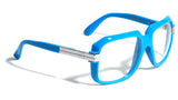 Gazelle Emcee Square Oversized Hip Hop Luxury Aviator Sunglasses w/ Clear Lenses