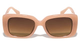 Thick Bold Frame Womens Slim Rectangular Modern Luxury Sunglasses