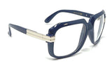Gazelle Emcee Square Oversized Hip Hop Luxury Aviator Sunglasses w/ Clear Lenses (Neon)