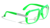 Gazelle Emcee Square Oversized Hip Hop Luxury Aviator Sunglasses w/ Clear Lenses