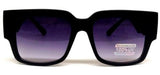 Kleo Square Gold Lion Head Medallion Buckle Retro Luxury Sunglasses