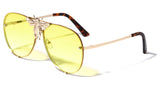 3D Killer Bee Luxury Hip Hop Aviator Sunglasses Floating Lenses