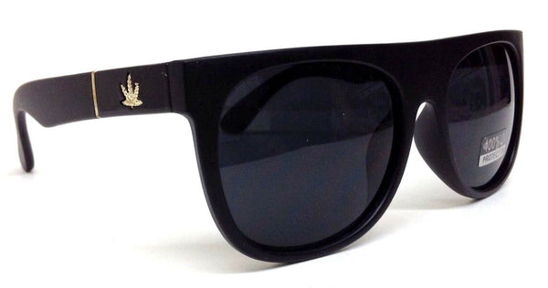 Square Classic Marijuana Weed Leaf Retro Sunglasses
