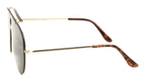 Classic Outdoorsman Retro Pilot Shield Aviator Sunglasses
