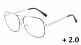 Elite Classic Casual Square Luxury Aviator Readers Reading Glasses