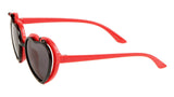 Kids Youth Girls Heart Shaped Cute Flip Up Sunglasses