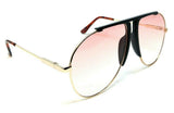 Vegas Classic Outdoorsman Retro Pilot Shield Aviator Sunglasses