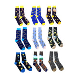 Fine Fit Casual Funny Animal Pattern Knit Crew Socks
