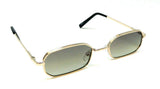 Slim Rectangular Geometric  Classic Luxury Aviator Sunglasses