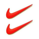Metal Nike Logo Swoosh Check Mark 2 Piece Lapel Piece Set