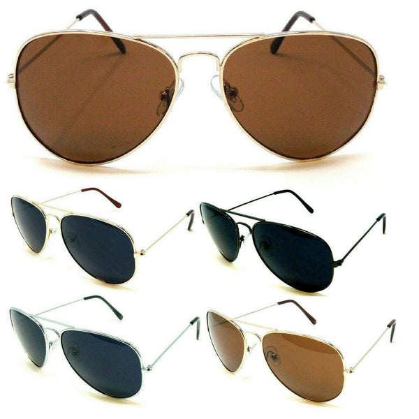 Classic Casual Metal Wire Frame Pilot Aviator Retro Sunglasses