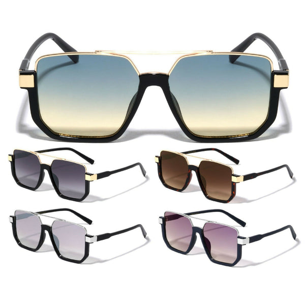 Luxury Elite Square Aviator Elegant Hip Hop Sunglasses