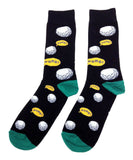 Fine Fit Casual Novelty Pattern Knit Crew Socks