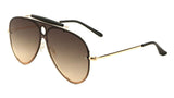 Classic Outdoorsman Retro Pilot Shield Aviator Sunglasses