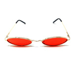 Slim Elliptical Oval Luxury Hippie Classic Sunglasses