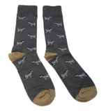 Fine Fit Casual Funny Animal Pattern Knit Crew Socks