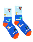 Fine Fit Casual Novelty Pattern Knit Crew Socks