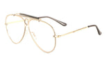 Classic Outdoorsman Retro Pilot Shield Aviator Sunglasses