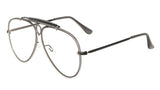 Classic Outdoorsman Retro Pilot Shield Aviator Sunglasses