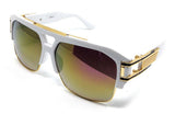 Gazelle B-Boy Hip-Hop Oversized Retro Square Luxury Aviator Sunglasses