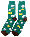 Fine Fit Casual Novelty Pattern Knit Crew Socks