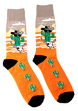Fine Fit Casual Novelty Pattern Knit Crew Socks