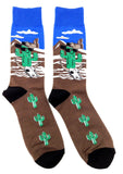 Fine Fit Casual Novelty Pattern Knit Crew Socks