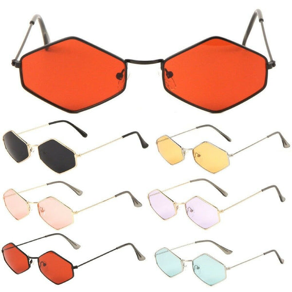 Slim Classic Hexagon Luxury Geometric Sunglasses
