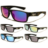 Locs Classic Square Camouflage Print Wrap Around Sunglasses