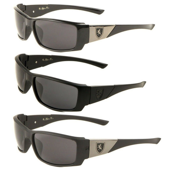 Khan Slim Sport Wrap Around Rectangular Sunglasses