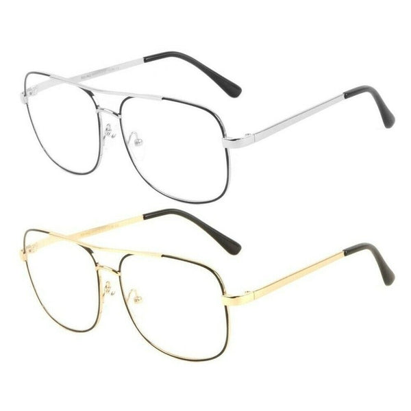 Elite Classic Casual Square Luxury Aviator Readers Reading Glasses