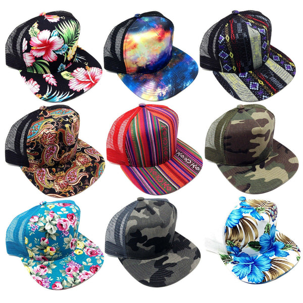 Crown Sublimated All Over Print Mesh Trucker Snapback Hat