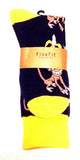 Fine Fit Casual Funny Animal Pattern Knit Crew Socks
