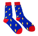 Fine Fit Casual Novelty Pattern Knit Crew Socks