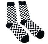 Fine Fit Casual Novelty Pattern Knit Crew Socks