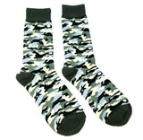 Fine Fit Casual Novelty Pattern Knit Crew Socks