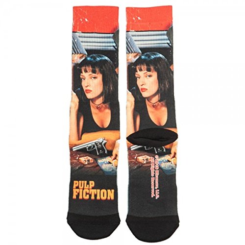 Miramax Pulp Fiction Mia Movie Poster Premium Sublimated Crew Socks