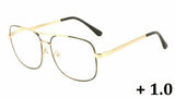 Elite Classic Casual Square Luxury Aviator Readers Reading Glasses