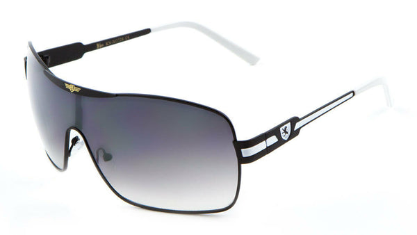 Khan Sport Shield Aviator Wrap Around One Piece Lens Luxury Sunglasses