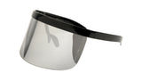 Half Rim Flat Top Oversized XXL Mono Shield Futuristic Wrap Face Visor Sunglasses