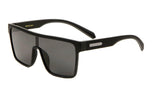 Futuristic Polarized Shield Square Aviator Sunglasses