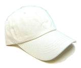 Solid Plain Blank Cotton Twill Adjustable Curved Bill Dad Hat