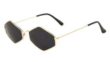 Slim Classic Hexagon Luxury Geometric Sunglasses