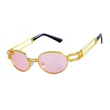 Slim Round Classic Oval Luxury Steampunk Sunglasses