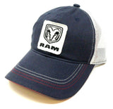 Dodge Ram Classic Logo Curved Bill Adjustable Mesh Trucker Hat