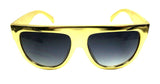 Retro Metallic Round Flat Top Sunglasses